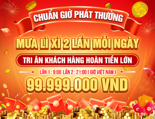 Lắc mạnh tay nhận ngay mưa lì xì 99 triệu